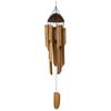 6 Tubes Wind Chime Natural Coconut Shell Wind Chimes Handmade Bamboo Wind Chime