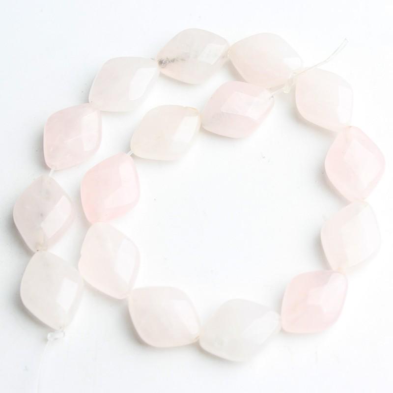 10x13 мм натуральный граненый камень ромбовидные бусины для изготовления ювелирных изделий DIY браслет 16 шт. бусины