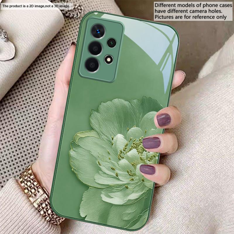 Цветы с градиентом Для Samsung A20 30 22 23 24 25 26 31 32 A33 34 35 42 50 51 52 53 54 55 56 70 71 72 73 стеклянный чехол для телефона