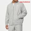 New Balance Толстовка с капюшоном на молнии C28 Nbmdecs011 15 Mj41501 Uni Маленький логотип