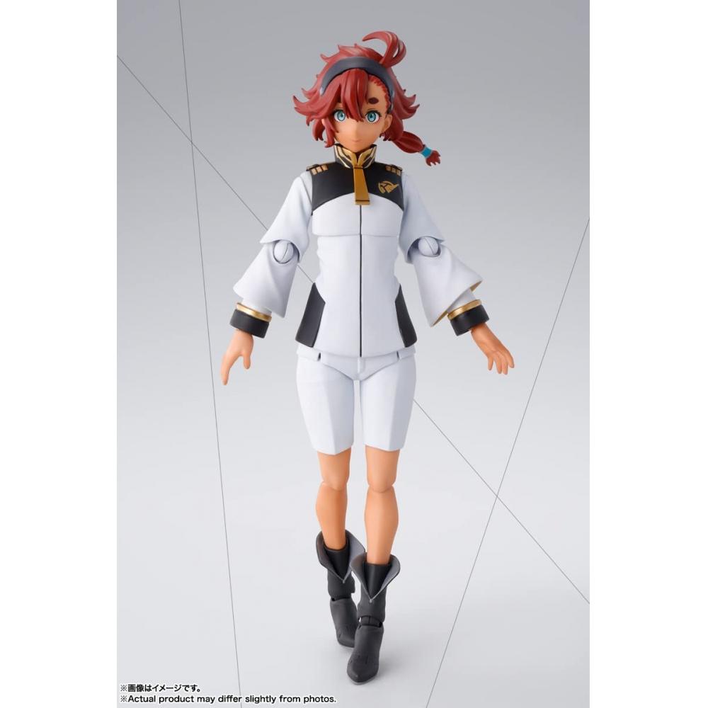 SHFiguarts Мобильный костюм Гандам Ведьма Меркурия Третта Меркурий приблизительно. Подвижная фигура толщиной 140 мм, окрашенная из ПВХ и АБС-пластика