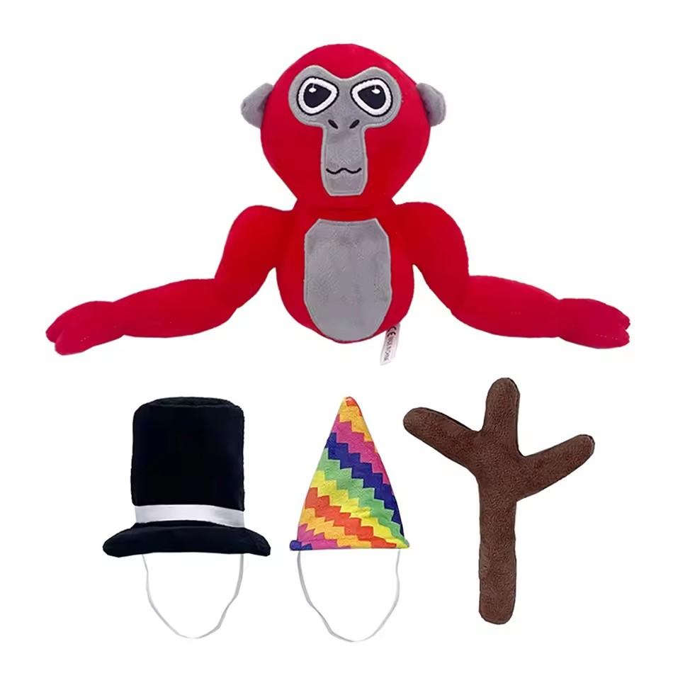 25 см Плюшевая игрушка Gorilla Tag Monke Милая Мягкая Набивная Мультяшная Аниме Декор для Дома Куклы Кавайная Подушка Подарок на День Рождения Для Детей Игрушка