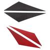 For Chevrolet Corvette C6 2005-2013 Soft Carbon Fiber Car A-pillar Triangular Cover Trim Sticker Car