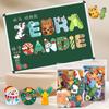 Children's Wooden Cognitive Learning Puzzle Early Education Magnetic Fridge Magnet Alphabet Cognitive Spelling Word Puzzle Toys