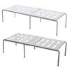 1PC Plastic Table Stackable Sliding Rack Cabinets Kitchen Shelf Retractable Multifunctional Space Saving Expandable Home 2 Colors