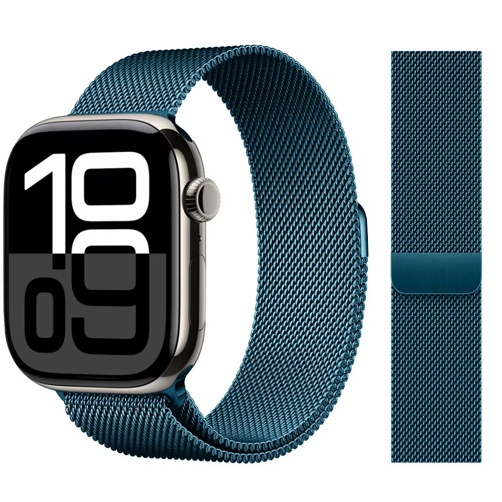 Strap For Apple Watch Band 46mm 44mm 45mm 40mm 42mm 41mm 49mm Milanese Loop correa Bracelet iWatch Series 11 10 Ultra 2 9 8 SE 3