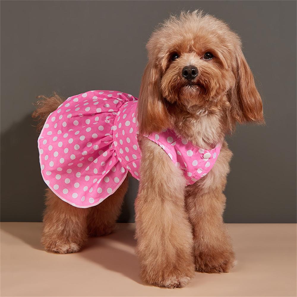 Summer Thin Puppy Dog Skirt Dress Dot Print Pet Dresses for Small Dogs Yorkshire Chihuahua mascotas Clothes vestidos para perros