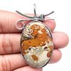 Pendant Malinga Jasper Gemstone Mother'Day Gift Silver Jewelry 2.25"