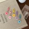 Resin Colorful Flower Keychain Sweet Earphone Case Pendant New Mini Keychain  Student