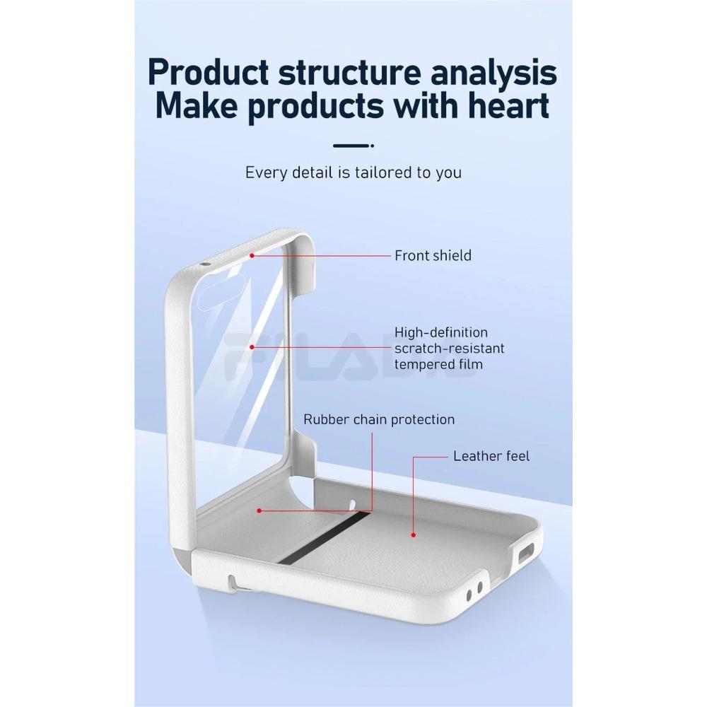 Роскошный матовый кожаный цветной шарнир для Samsung Galaxy Z Flip 6 5 5G чехол с зеркальной пленкой защитный складной противоударный полная защита