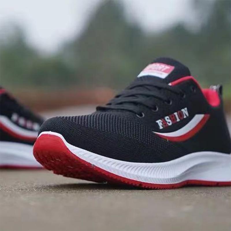 Черная спортивная обувь, дышащая мужская обувь с сеткой, нескользящая обувь на мягкой подошве, новая мода на весну и осень