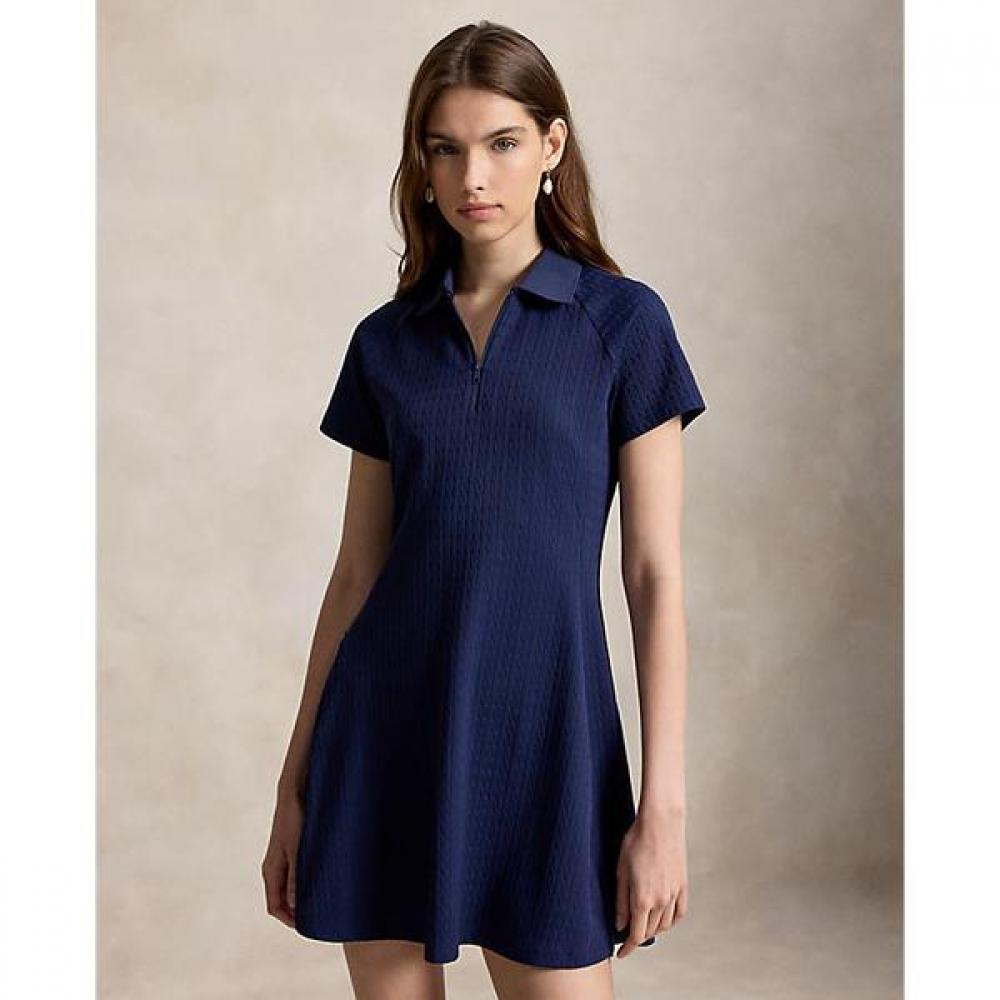 Polo Ralph Lauren Women Cable Stretch Jacquard Polo Dress Wmxgdrsn8e20054410