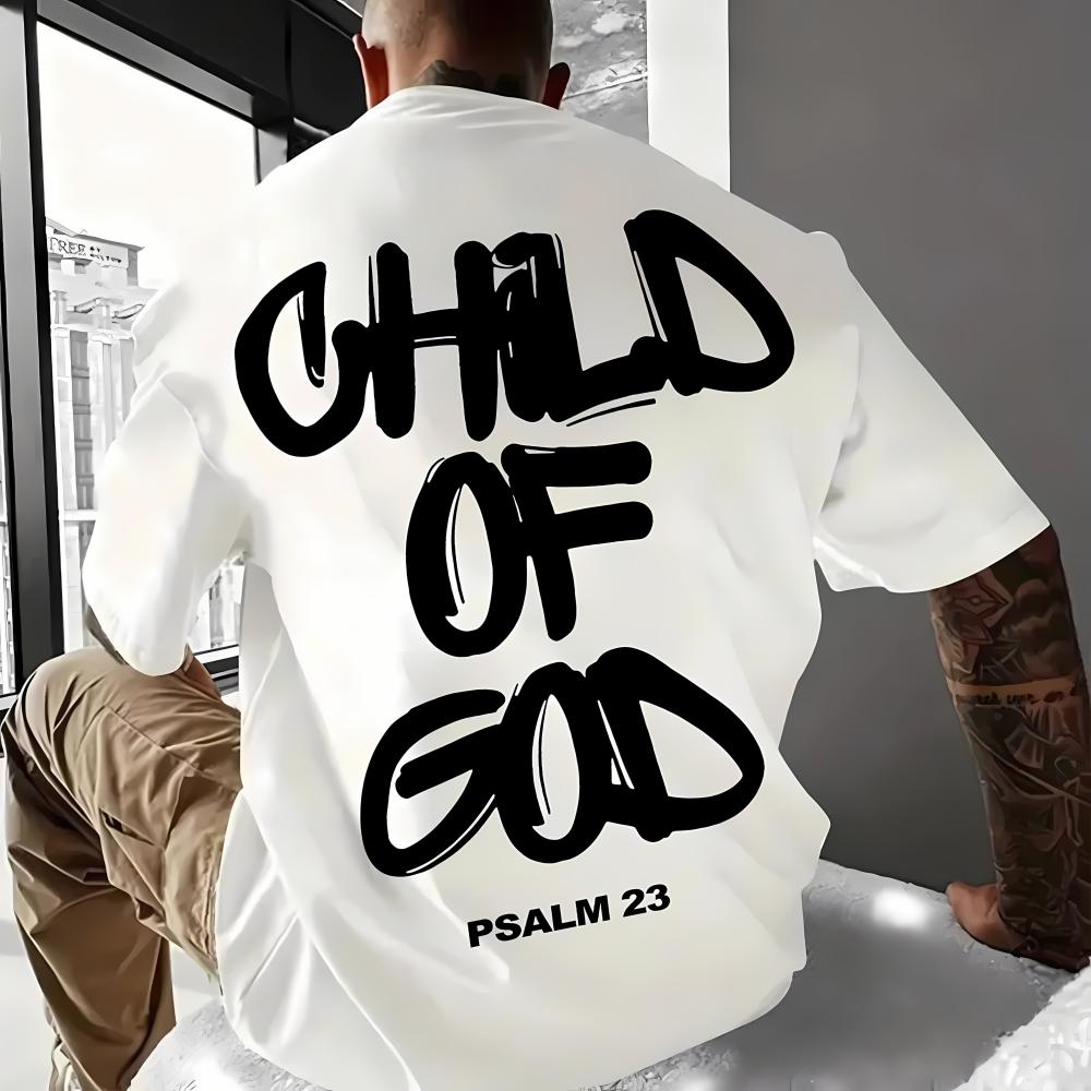 New Men's Fashionable Soft Letter Printed Short Sleeved Top, Outdoor European and American High Street Breathable T-shirt