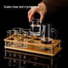 FANKAQI Crystal Glass Baijiu Drinkware Set with Scale