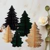 2 шт. Модный Рождественский Елочный Украшение 20/30 см 3D Бумажное Party Favors Мини Складная Рождественская Елка Настольный Декор Ручной Работы Медовая Сота