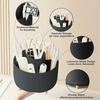 360 ° rotating 5 slot makeup brushes holder organizer multi-functional desk storage cosmetics storage for vanity desktop bathroo