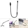 Black Metal Material LED Night Light USB Power Supply 10 LED Flexible Book Reading Light For Laptop Computer Notebook