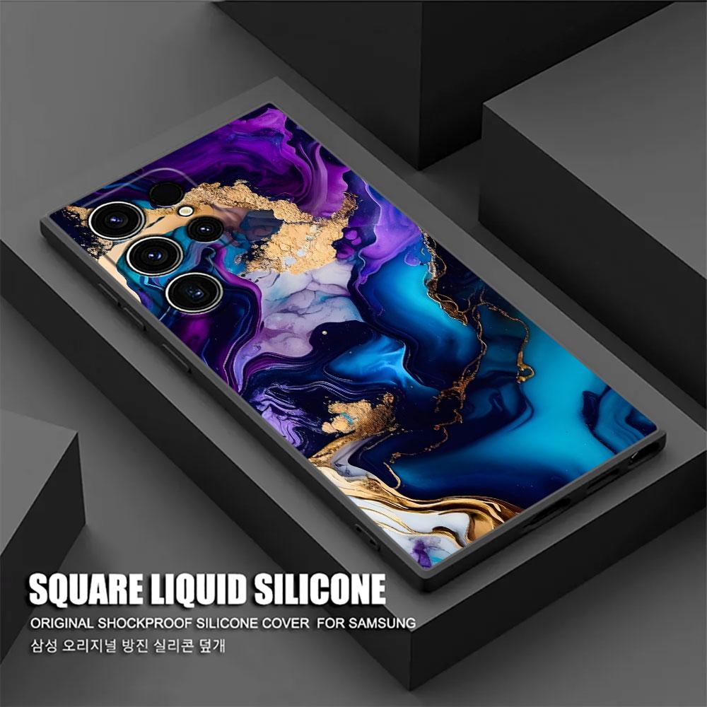 Акварельный Мраморный Узор S26Ultra Чехол Для Samsung Galaxy S26 S25 S24 S23 S20 S21 FE S22 Ultra Plus Чехлы Чехол Для Телефона