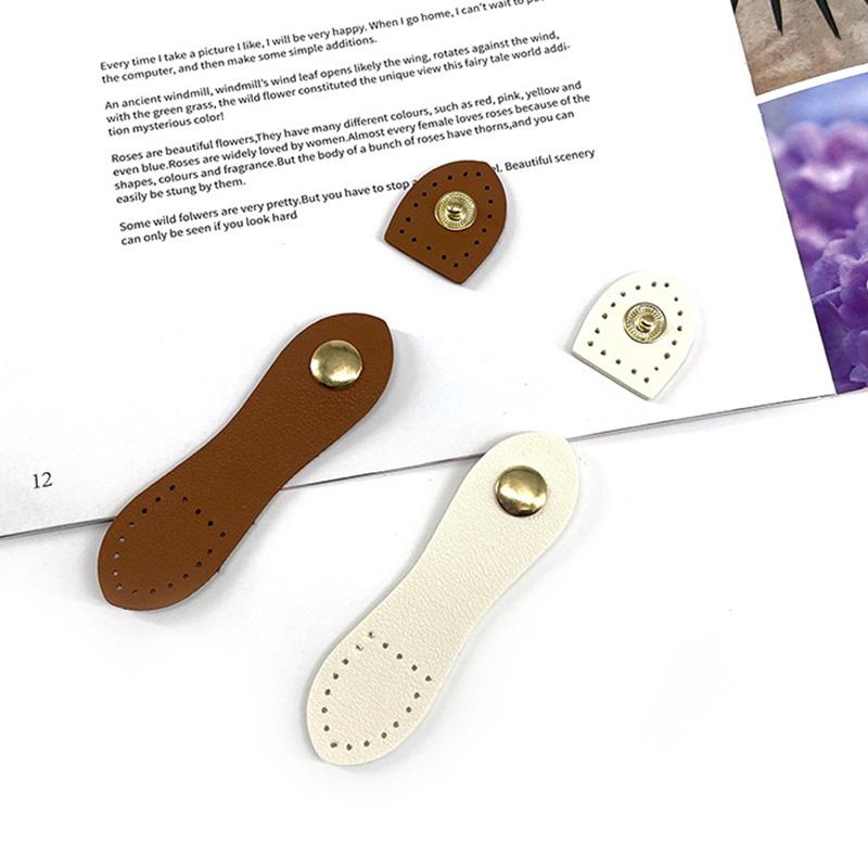 Metal Snap Clasp Leather Buckle Handbag Card Pack Wallet Handmade DIY Accessories