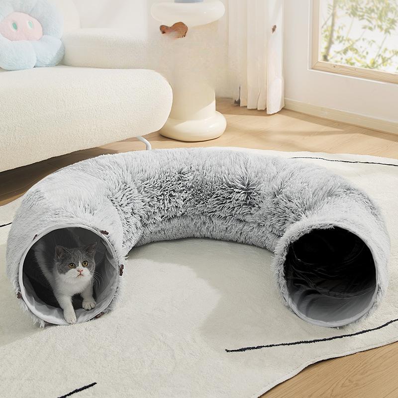 Туннельное гнездо для кошек зимой Теплый закрытый Чувство безопасности Может быть отсоединен Моющийся Морозостойкий Утолщенный Устойчивый к царапинам Товары для кошек зимой