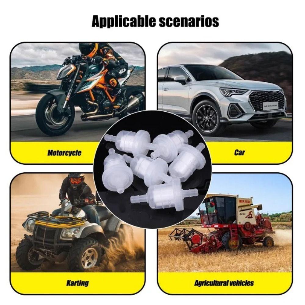 1/2/5/10Pcs Oil Cup Polymer Motorcycle Fuel Filters 110/125/150/175/200 Engine Petrol Filter