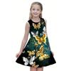 New Summer Fashion Cute Comfortable Butterfly Pattern Children Girls Sleeveless Dresses