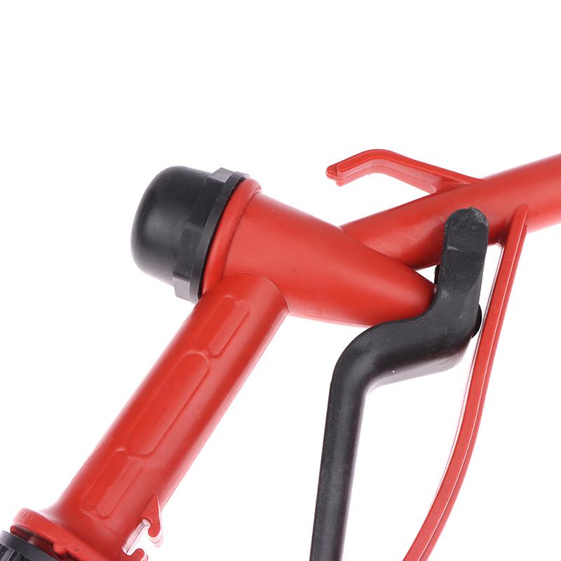 1 шт. пластиковый ручной сверхмощный топливный пистолет-распылитель с крючком, прямая насадка - дизельная и бензиновая насадка, максимальный расход 45 л/мин