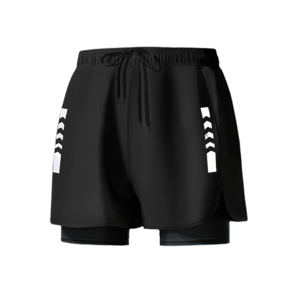 Short Pants Swimming Trunks Shorts Double Layer Men's Jogging Shorts Surfing