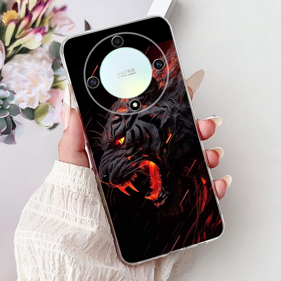 Чехол для Honor X9b 5G Цветок Бабочка Расписной Чехол Мягкий Силиконовый Корпус Для Honor X9 X9 b HonorX9b 5G Чехол для Телефона