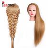 65Cm Mannequin Head With Hair Training Head Hair Practice Barber 7 Styles Hair Training Head For Hairstyles Free Gift