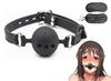 SM Gag Silicone with Mouth Mouth Gag SM Captive Slave Ball, Hole, Plug, Ball, Goods, Restraints, Cosplay, Play, (S-3.5cm Gag)