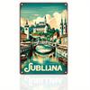 Винтажная металлическая табличка «Путешествие вокруг света» МАЛАГА ХОРВАТИЯ ФЛОРИДА Ретро постер Домашний бар Комната Паб Кафе Отель Клуб Настенный декор Gi