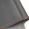 Car Steering Wheel Panel Hand Sewing Leather Cover Trim For Kia Carens 2013-