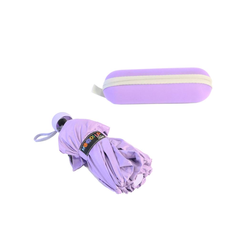Biggdesign Зонт Moods Up Purple Mini, ручное открытие-закрытие, ветрозащитный, компактный размер, стильный дизайн