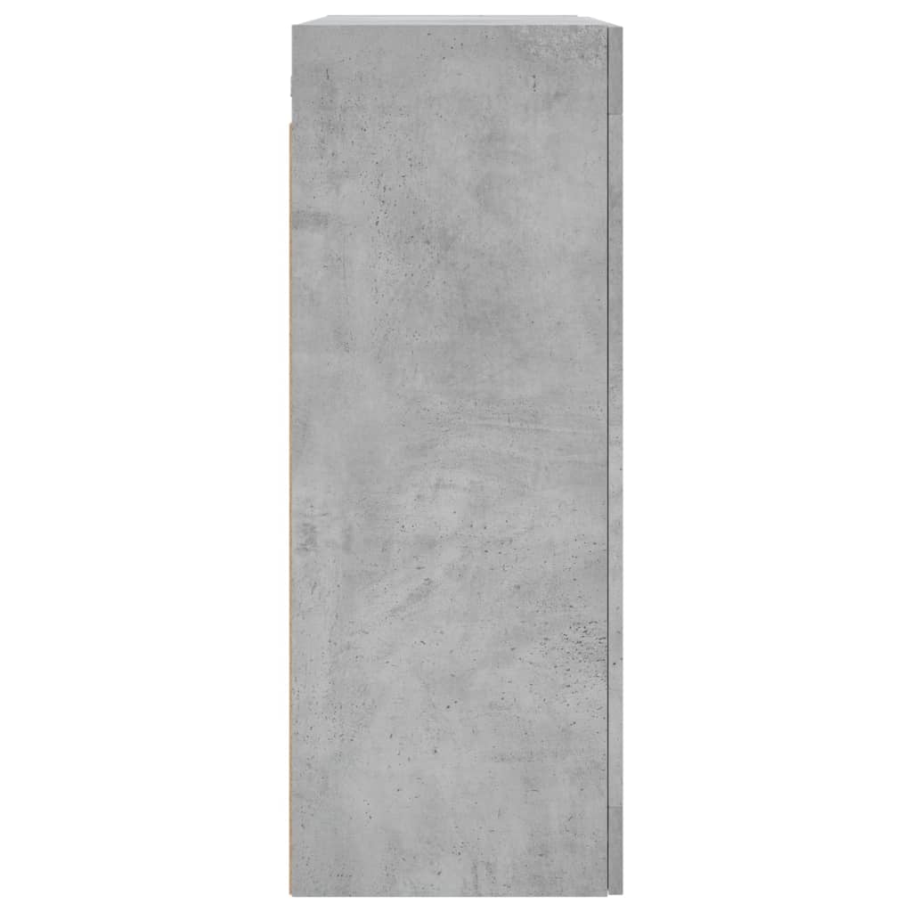 Wall Cabinets 2 pcs Concrete Grey Wood Based Material