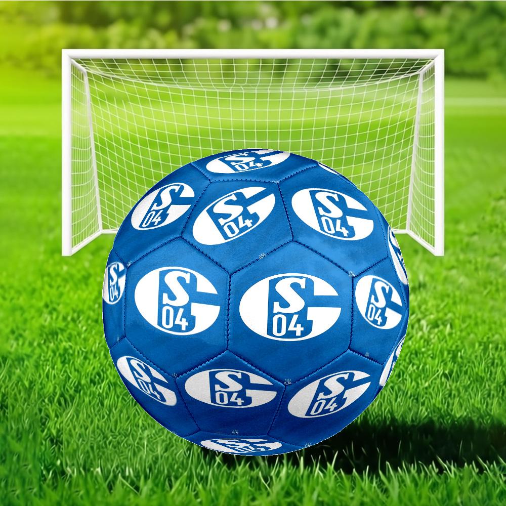Shining Star Of Fc Schalke Soccer Ball Size 5 Soccer Ball, Machine-stitched, Durable, Suitable for Training and Matches Fan Gift