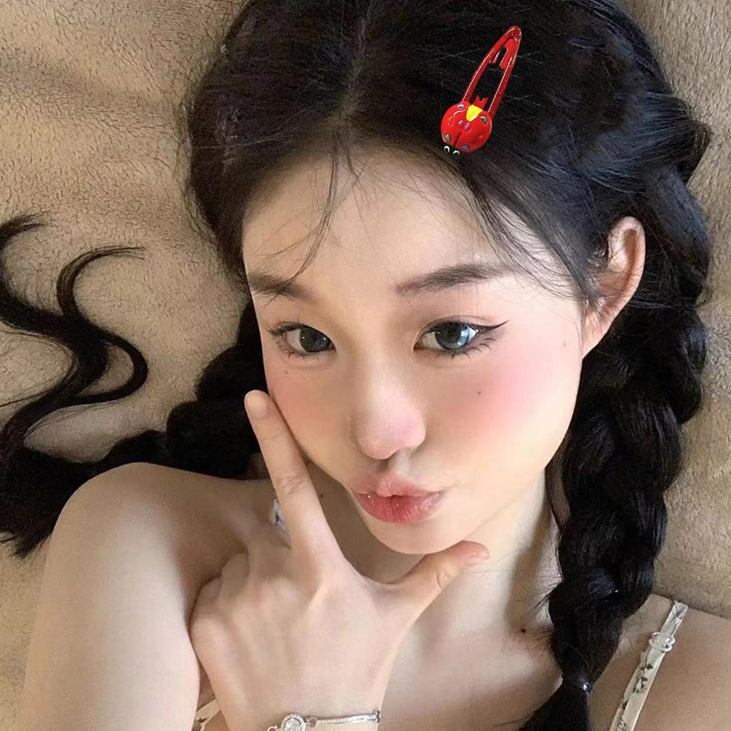 Lovely Ladybug Hair Clip Durability Alloys Hairpins Stylish Hair Barrettes for Stage Performances Hair Accessories