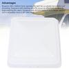 14 Inches RV Roof Vent Fan with Remote Control DC12V Reversible Motor 6 Inch Blade Bathroom Vent Fan for Trailers