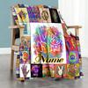 Love Peace Personalized Text Blanket Gift Personalized Blanket Soft Warm Cozy Versatile for Chair Sofa Living Room Seaside for All Occasions