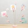 Creative Cherry Blossom Metal Photo Clip Ornament for Students and Colleagues