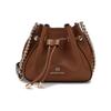 New Phoebe Cow Leather Bucket Bag, Shoulder Bag Women's Leather Brown 32H1G8PD0L-230