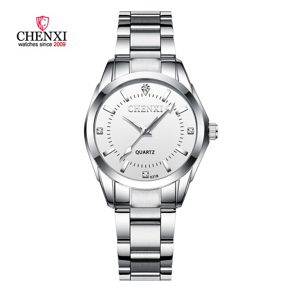 Fasinon Elegant Women Casual Watches Pink Rhinestone Simple Minimalism Lady Quartz Wristwatch 3ATM Waterproof CHENXI Brand Clock