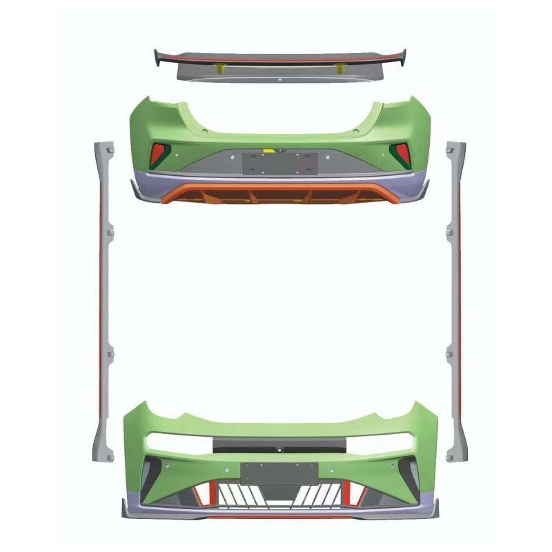 Zeekr 001 Upgrade: Complete FR Body Kit with Front & Rear Bumpers, Side Skirts, and Rear Spoiler for New Energy Models