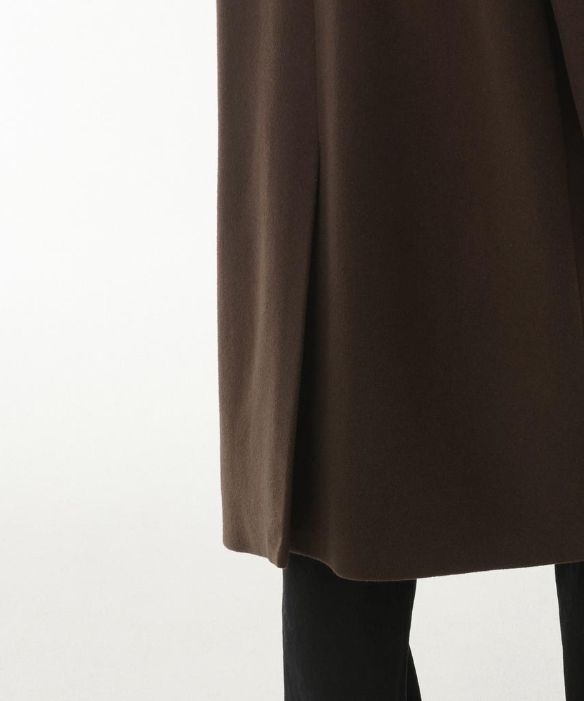 Musinsa Standard Cashmere Blend Oversized Double Coat [Baroque Brown]