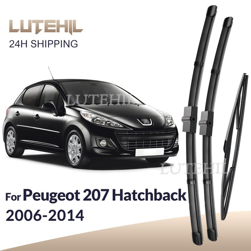 Комплект передних и задних щеток стеклоочистителя LHD Для Peugeot 207 Hatchback 2006 - 2014 Лобовое стекло Заднее стекло 26"+17"+16