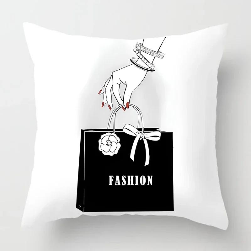 Nordic Young Women's Favorite Pillowcase Home Decoration Living Room Decoration Sofa Cushion Cover 60*60 Car Cushion Cover 40*40