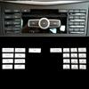 22 шт. наклейки на крышку кнопки CD для Benz W204 W212 C218 GLK X204 центральная консоль номера кнопки колпачок отделка авто панель кнопок крышка