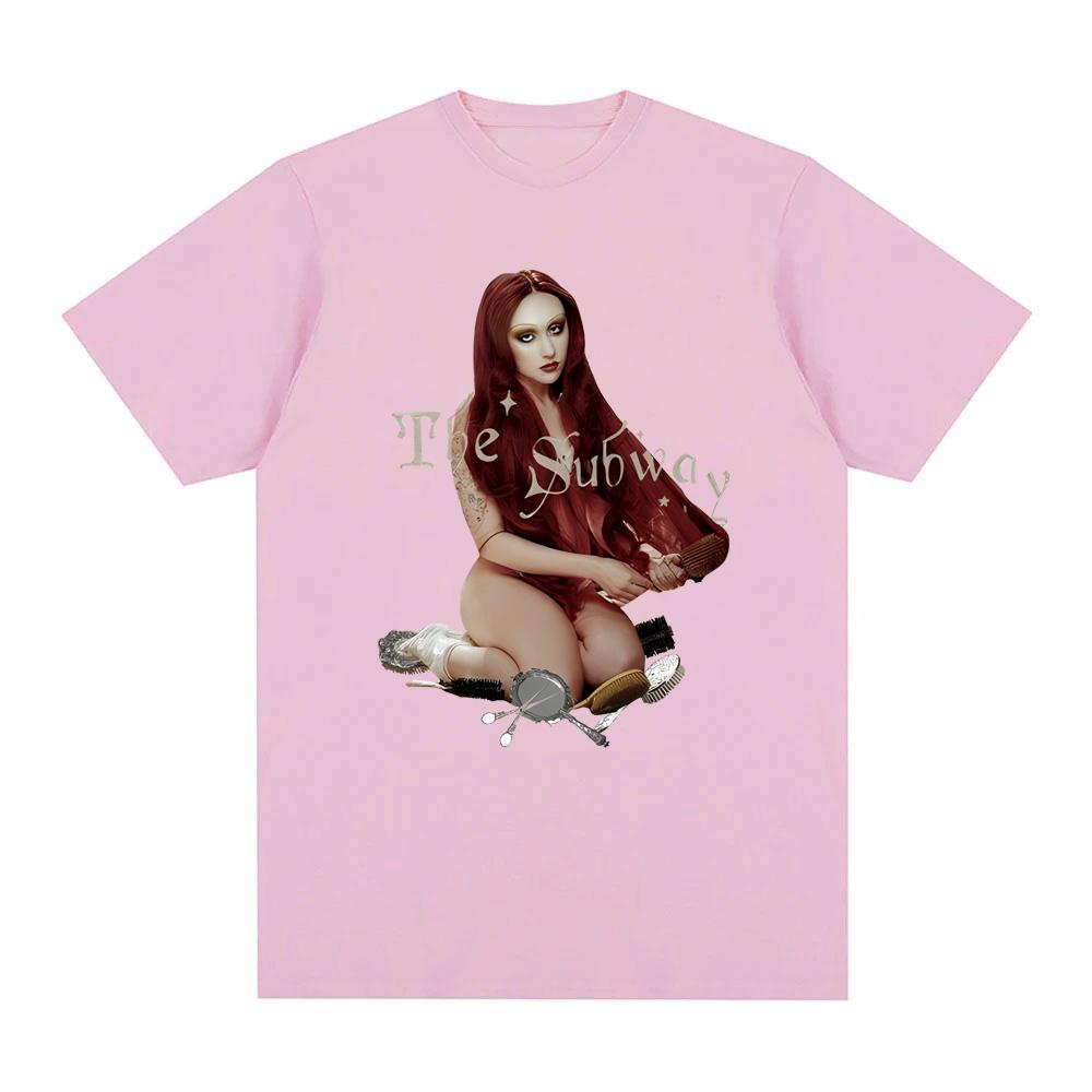 Chappell Roan-Футболка The Subway Высококачественные футболки с коротким рукавом Топ Летняя 100% хлопок Футболка Sudaderas Мягкие удобные футболки