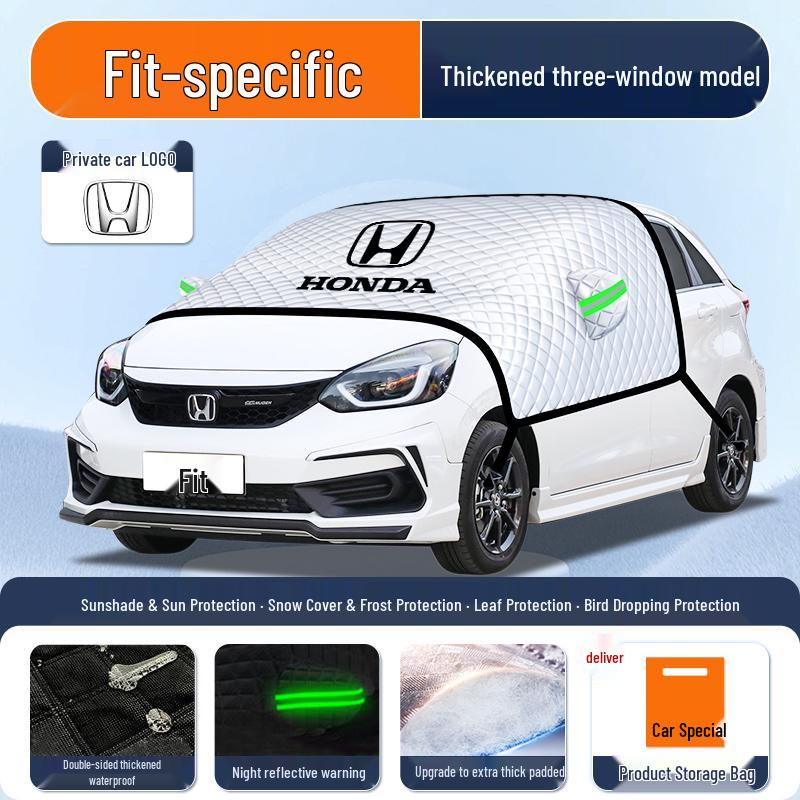 Солнцезащитная шторка для Honda Fit 4-го поколения: Теплоизолирующий козырек, Зонт, Занавеска, Чехол на лобовое стекло.