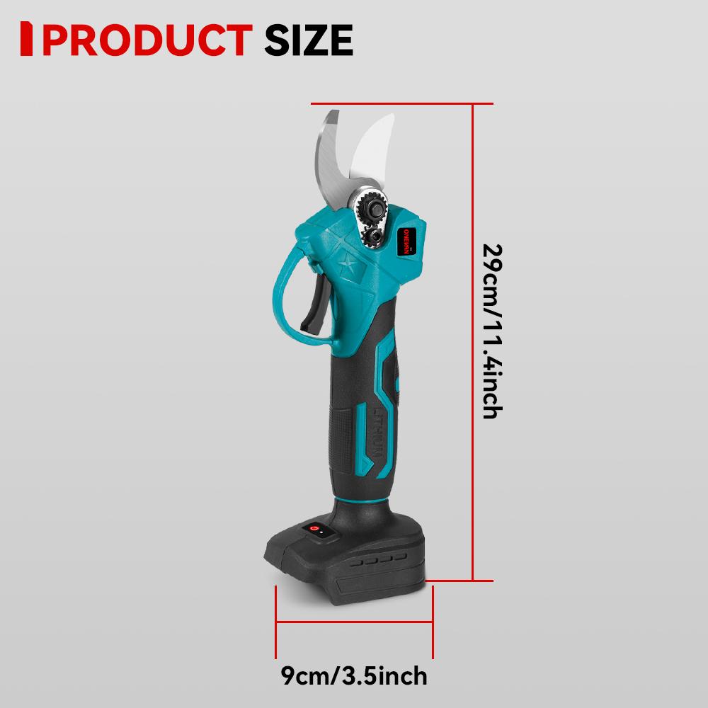 ONEVAN 32 мм бесщеточный электрический секатор высокой мощности 2-скоростной секатор садовый резак для веток деревьев ножницы инструмент для Makita 18 В-21 В аккумулятор